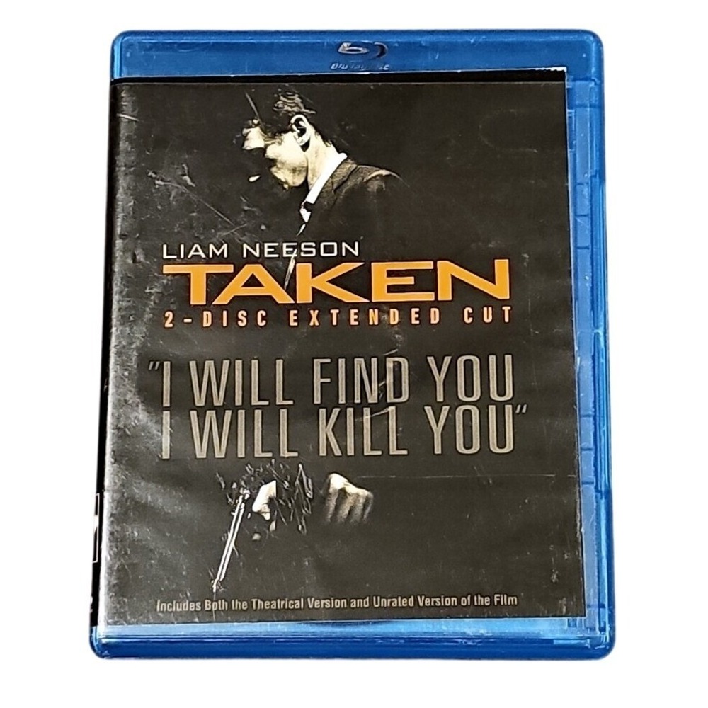 Taken Extended Cut 2-Disc Blu-ray Liam Neeson Action Movie Excellent Condition